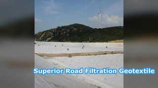 200 g/m² Nadelgestanztes Geotextil für die Straßenfiltration