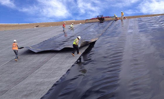 Zwischenlagen-Dach-Müllgruben-Pool-Behälter-Teich HDPE Verdammungs-Zwischenlage 0.2mm PVCs Geomembrane