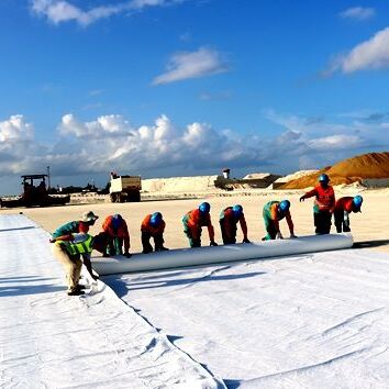 Langlebiges, kontinuierliches Filament, Vliesstoff-Geotextil zur Unterstützung der Flughafeninfrastruktur