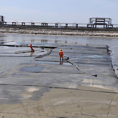 Hochdurchlässige Geotextil-Entwässerungsrohre für kommunale Klärschlammbehandlungsprojekte