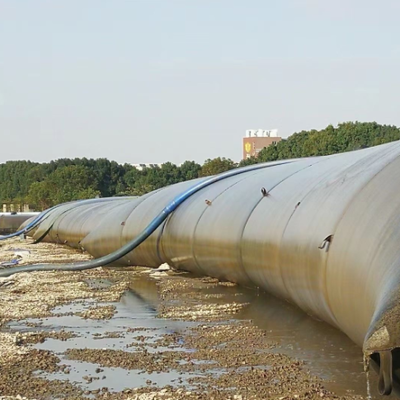 Mit Sand gefüllte Geotextil-Entwässerungsrohre für den Küstenerosionsschutz und den Küstenschutz
