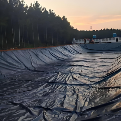 Schwarze HDPE-Geomembranfolie für Salzwassergarnelen und Fischteiche