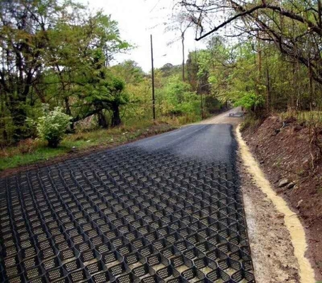 Gemasert und durchlöchert bestreuen Sie Gitter HDPE Geocell für Straßenbau mit Kies
