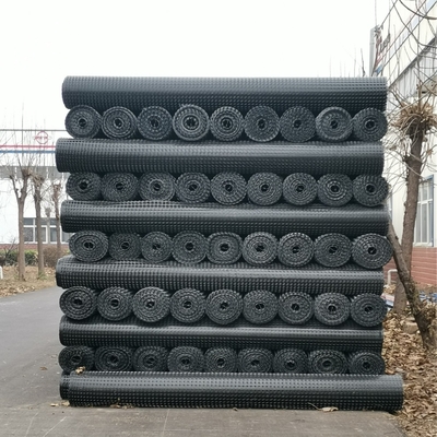 Bahnkörper spannen Plastik-Geogrid Mesh Pavement Base 100-200 Mpa beständiges