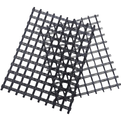 Kohlenstoff-Alkali-beständiges Fiberglas Mesh Geogrid Roll Biaxial Triaxial