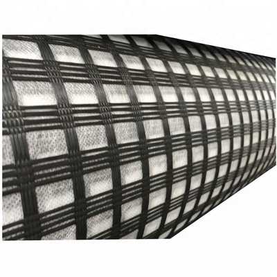 Geogrid mit Polymerbeschichtung aus Glasfaser für Biaxial Warp-Anwendungen in Rollen von 50-100 m